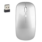 HXSJ M80 2.4GHz 無線 1600DPI 三速可調光學靜音滑鼠，金色，玫瑰金，銀色，白色，黑色，灰色