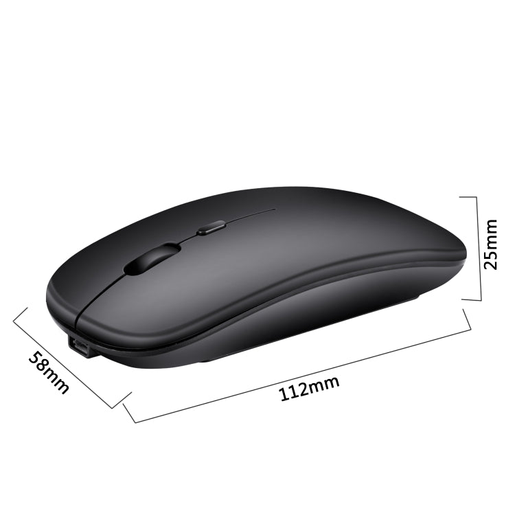 HXSJ M80 2.4GHz 無線 1600DPI 三速可調光學靜音滑鼠，金色，玫瑰金，銀色，白色，黑色，灰色