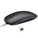 HXSJ M80 2.4GHz 無線 1600DPI 三速可調光學靜音滑鼠，金色，玫瑰金，銀色，白色，黑色，灰色