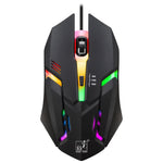 Chasing Leopard K2 USB LED 背光 1600DPI 三速可調有線光學遊戲滑鼠，長度：1.3m，K2