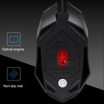 Chasing Leopard K2 USB LED 背光 1600DPI 三速可調有線光學遊戲滑鼠，長度：1.3m，K2