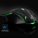 Chasing Leopard K2 USB LED 背光 1600DPI 三速可調有線光學遊戲滑鼠，長度：1.3m，K2