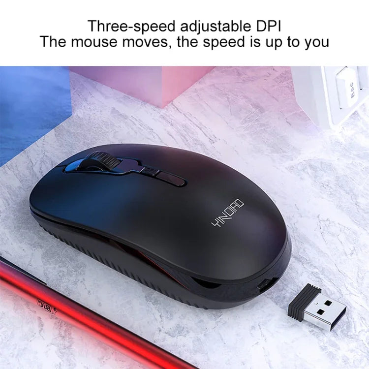 YINDIAO V3 Max 商務辦公靜音無線鍵盤滑鼠組