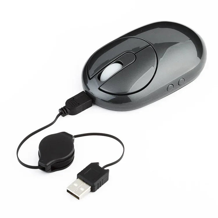 MZ-012 2.4G 1200 DPI 無線可充電光學滑鼠，帶 3 埠 USB 集線器 / 充電座