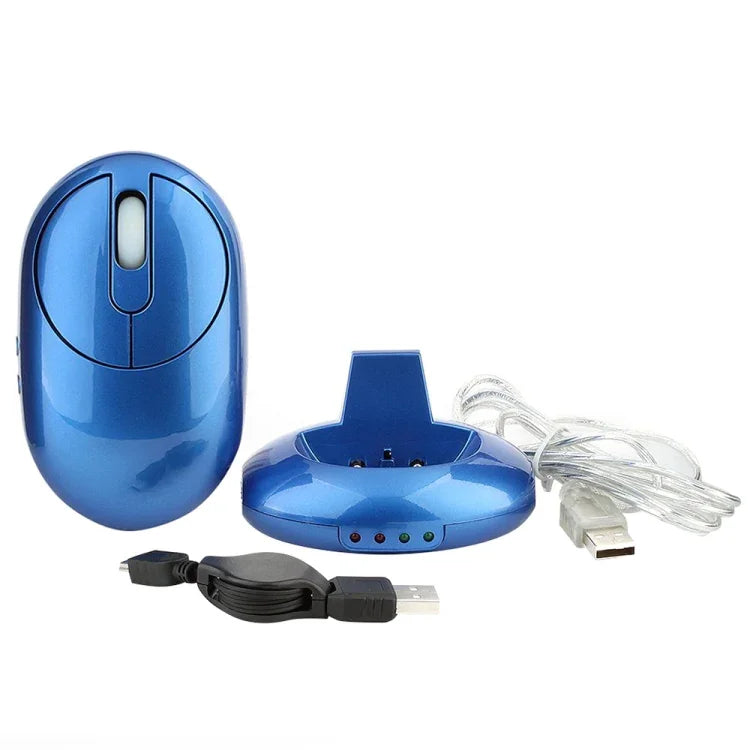 MZ-012 2.4G 1200 DPI 無線可充電光學滑鼠，帶 3 埠 USB 集線器 / 充電座