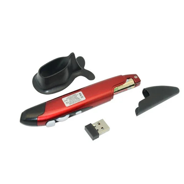 PR-03 2.4G USB 接收器可調 1600 DPI 無線光學筆滑鼠，適用電腦 PC 筆電繪圖教學，PR-03 筆滑鼠（紅色）、PR-03 筆滑鼠（藍色）、PR-03 筆滑鼠（灰色）