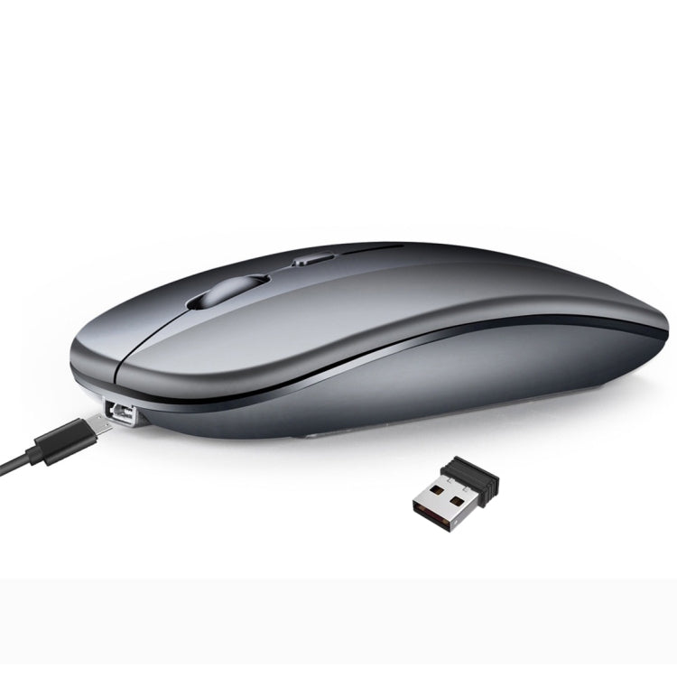 HXSJ M90 2.4GHz 超薄靜音可充電雙模無線藍牙筆記型電腦滑鼠