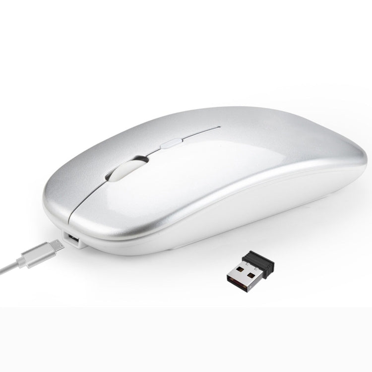 HXSJ M90 2.4GHz 超薄靜音可充電雙模無線藍牙筆記型電腦滑鼠