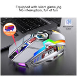 YINDIAO A5 2.4GHz 1600DPI 3模式可調可充電 RGB 燈光無線靜音遊戲滑鼠