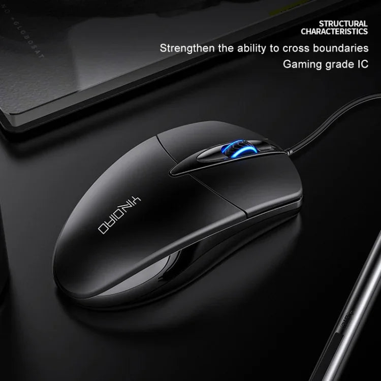 YINDIAO G2 1000DPI 3鍵 RGB 燈光有線商務滑鼠