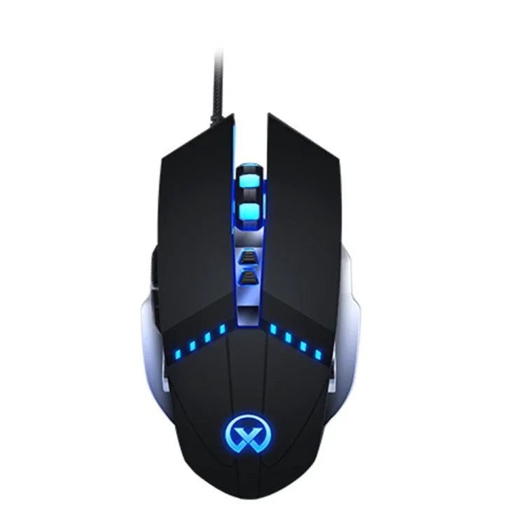 GM20 3200DPI 4模式可調 7鍵 RGB 燈光有線遊戲滑鼠，GM20 黑色，GM20 白色
