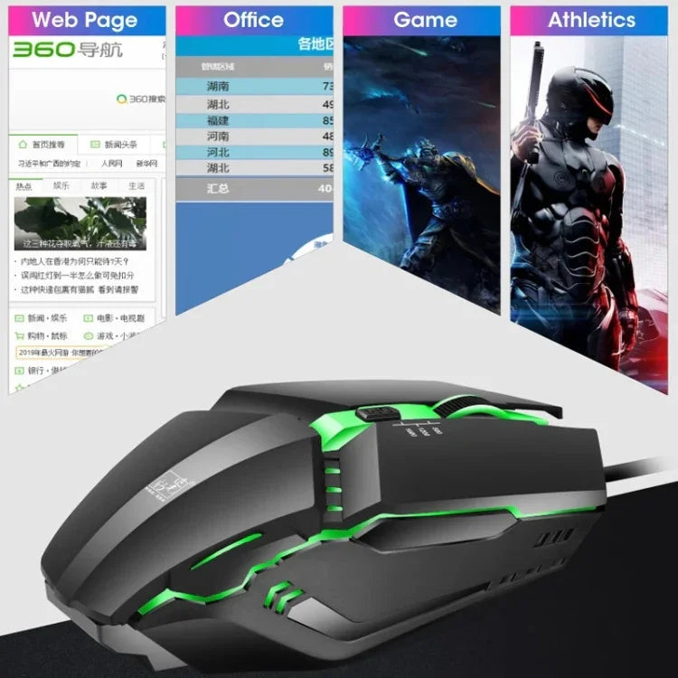 ZGB K3 USB RGB 直播有線遊戲滑鼠