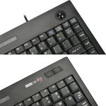 MC Saite MC-9712 有線 88鍵多媒體電腦鍵盤帶軌跡球，適用於 Windows，MC-9712