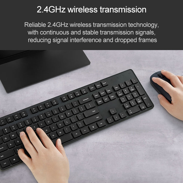 原廠小米 2.4GHz 無線鍵盤+滑鼠套裝，適用於筆記型電腦桌上型電腦，第二代