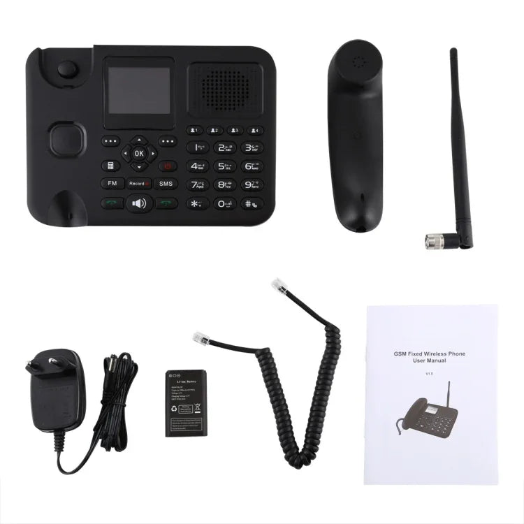 ZT9000 2.4 吋 TFT 螢幕固定無線 GSM 商務電話，四頻：GSM 850/900/1800/1900MHz