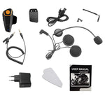 BT-S2 單聲道 2.4GHz 藍牙 V3.0 摩托車頭盔對講耳機，自動接聽，支持 FM，對講距離達 1000 米，BT-S2 單聲道