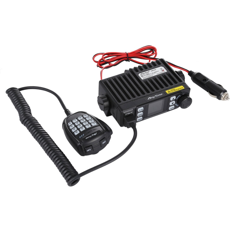 AnyTone AT-779UV 行動無線電VHF / UHF雙頻200頻道25W FM車載無線電對講機