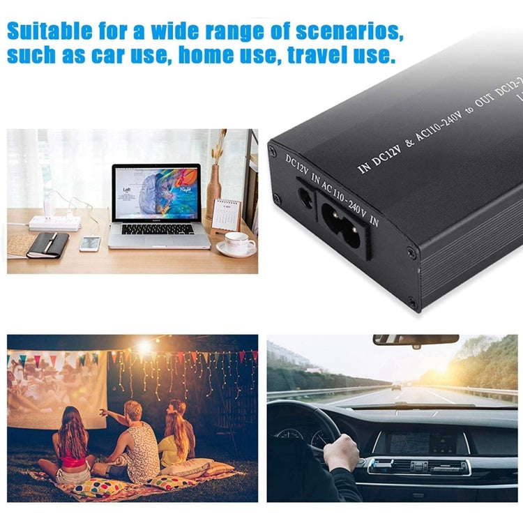 筆記型電腦 100W 通用充電器，附車用充電器、交流電源適配器、8款電源轉接頭及1個 USB 埠，適用 Samsung、Sony、Asus、Acer、IBM、HP、DELL，英規插頭，澳規插頭，歐規插頭，英規插頭