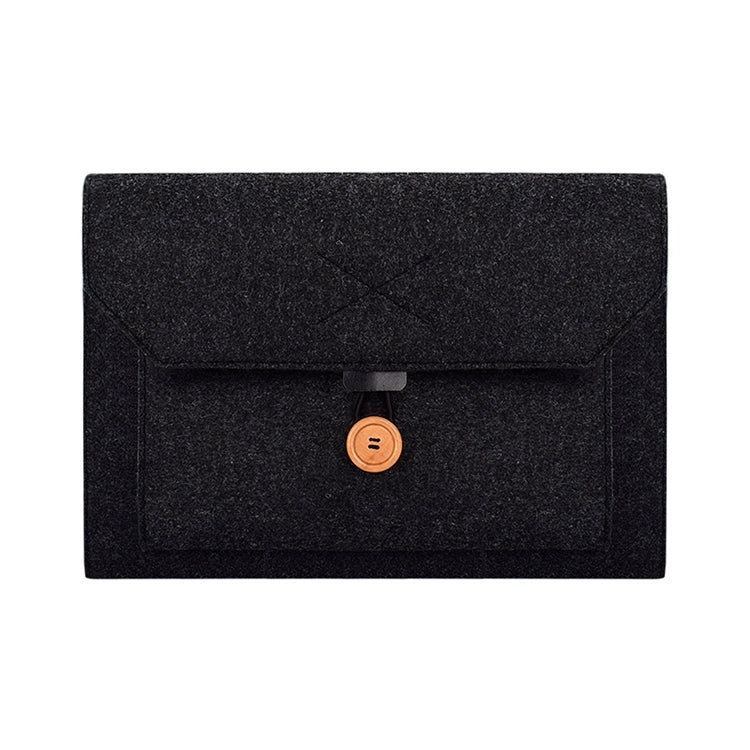 ND06 多用途氈布按鈕筆記型電腦內袋，適用13.3吋筆電，13.3吋