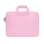 13.3吋便攜透氣手提筆記型電腦保護套，適用於MacBook Air / Pro、Lenovo及其他筆記型電腦，尺寸：34x25.5x2.5公分，13.3吋洋紅色，13.3吋灰色，13.3吋綠色，13.3吋粉紅色，13.3吋黑色