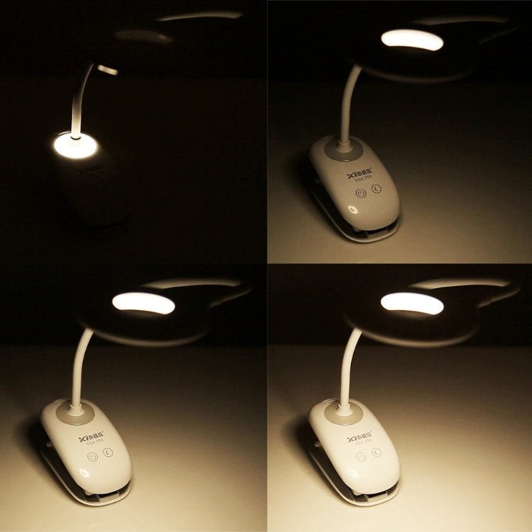 28 顆 LED 柔性鵝頸鏤空環形設計護眼燈 帶夾子及小夜燈功能，TGX-770