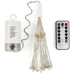 150顆LED電池盒LED裝飾燈，帶遙控器，30厘米彩色燈，30厘米白光燈，30厘米暖白燈