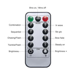150顆LED電池盒LED裝飾燈，帶遙控器，30厘米彩色燈，30厘米白光燈，30厘米暖白燈