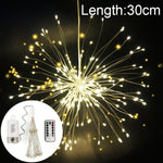 150顆LED電池盒LED裝飾燈，帶遙控器，30厘米彩色燈，30厘米白光燈，30厘米暖白燈