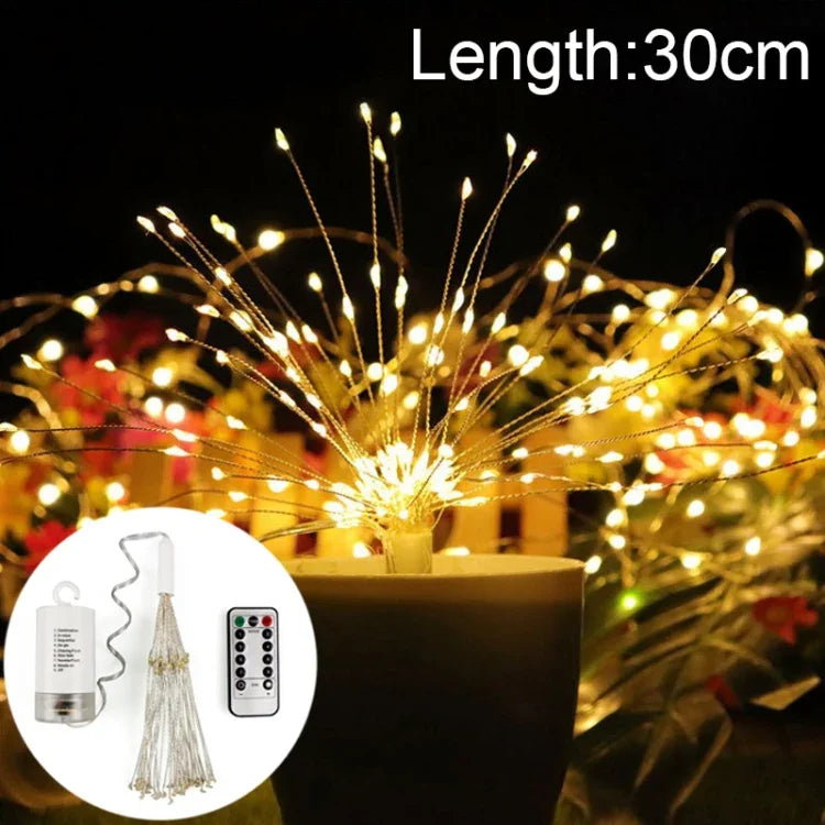 150顆LED電池盒LED裝飾燈，帶遙控器，30厘米彩色燈，30厘米白光燈，30厘米暖白燈