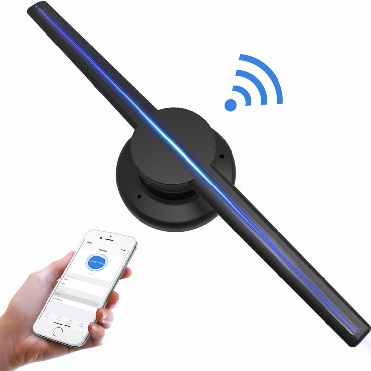 直徑42厘米3D全息顯示，WiFi應用控制，640 x 640像素分辨率320顆LED廣告牌，支持Micro SD卡，42厘米WiFi
