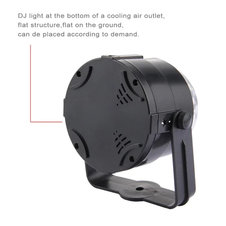 USB聲控旋轉迪斯科DJ燈，直流5V