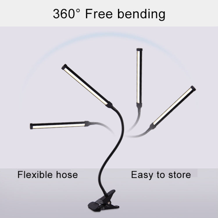 LED桌燈 8W 折疊可調節護眼檯燈 USB插電版，USB插電版(白色)，USB插電版(黑色)