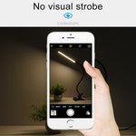 LED桌燈 8W 折疊可調節護眼檯燈 USB插電版，USB插電版(白色)，USB插電版(黑色)