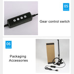 LED 桌燈 8W 折疊可調 USB 充電護眼桌燈，USB 充電版，USB 充電版（黑色），USB 充電版（白色）