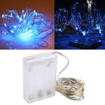 50 顆 LED SMD 0603 3 x AA 電池盒仙女燈裝飾燈，DC 5V，5m 藍光，5m 彩色光，5m 粉紅光，5m 綠光，5m 紫光，5m 紅光，5m 白光，5m 暖白光，5m 黃光