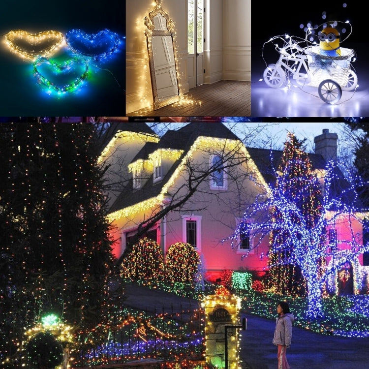 50 顆 LED SMD 0603 3 x AA 電池盒仙女燈裝飾燈，DC 5V，5m 藍光，5m 彩色光，5m 粉紅光，5m 綠光，5m 紫光，5m 紅光，5m 白光，5m 暖白光，5m 黃光