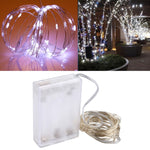 50 顆 LED SMD 0603 3 x AA 電池盒仙女燈裝飾燈，DC 5V，5m 藍光，5m 彩色光，5m 粉紅光，5m 綠光，5m 紫光，5m 紅光，5m 白光，5m 暖白光，5m 黃光