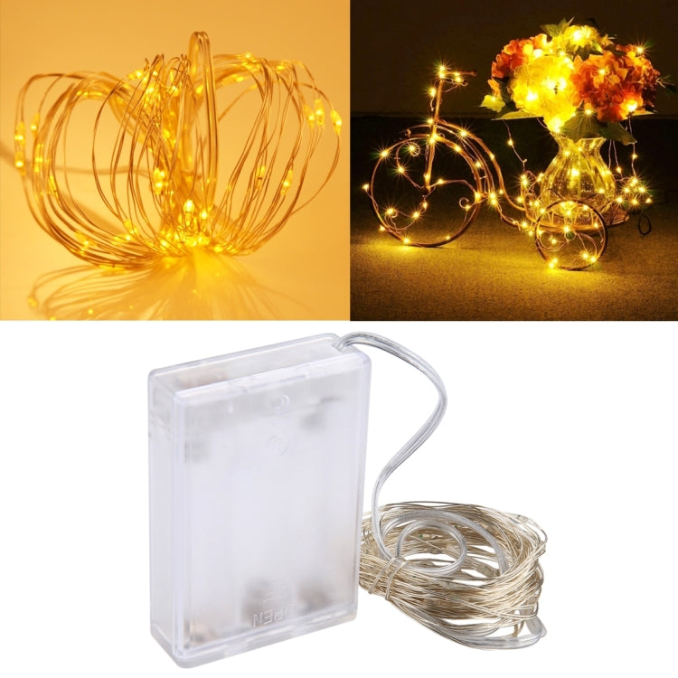 50 顆 LED SMD 0603 3 x AA 電池盒仙女燈裝飾燈，DC 5V，5m 藍光，5m 彩色光，5m 粉紅光，5m 綠光，5m 紫光，5m 紅光，5m 白光，5m 暖白光，5m 黃光