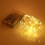 50 顆 LED SMD 0603 3 x AA 電池盒仙女燈裝飾燈，DC 5V，5m 藍光，5m 彩色光，5m 粉紅光，5m 綠光，5m 紫光，5m 紅光，5m 白光，5m 暖白光，5m 黃光