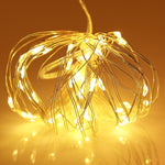 50 顆 LED SMD 0603 3 x AA 電池盒仙女燈裝飾燈，DC 5V，5m 藍光，5m 彩色光，5m 粉紅光，5m 綠光，5m 紫光，5m 紅光，5m 白光，5m 暖白光，5m 黃光