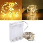 50 顆 LED SMD 0603 3 x AA 電池盒仙女燈裝飾燈，DC 5V，5m 藍光，5m 彩色光，5m 粉紅光，5m 綠光，5m 紫光，5m 紅光，5m 白光，5m 暖白光，5m 黃光