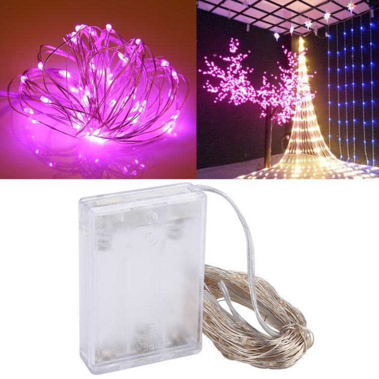 100顆LED SMD 0603 x AA電池盒仙女燈裝飾燈，直流5V，10米紅光，10米白光，10米暖白光，10米黃光，10米藍光，10米彩色光，10米粉紅光，10米綠光，10米紫光