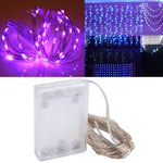 100顆LED SMD 0603 x AA電池盒仙女燈裝飾燈，直流5V，10米紅光，10米白光，10米暖白光，10米黃光，10米藍光，10米彩色光，10米粉紅光，10米綠光，10米紫光
