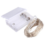 100顆LED SMD 0603 x AA電池盒仙女燈裝飾燈，直流5V，10米紅光，10米白光，10米暖白光，10米黃光，10米藍光，10米彩色光，10米粉紅光，10米綠光，10米紫光