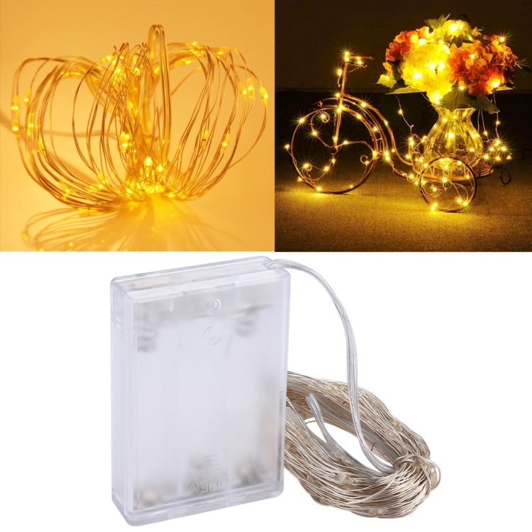 100顆LED SMD 0603 x AA電池盒仙女燈裝飾燈，直流5V，10米紅光，10米白光，10米暖白光，10米黃光，10米藍光，10米彩色光，10米粉紅光，10米綠光，10米紫光