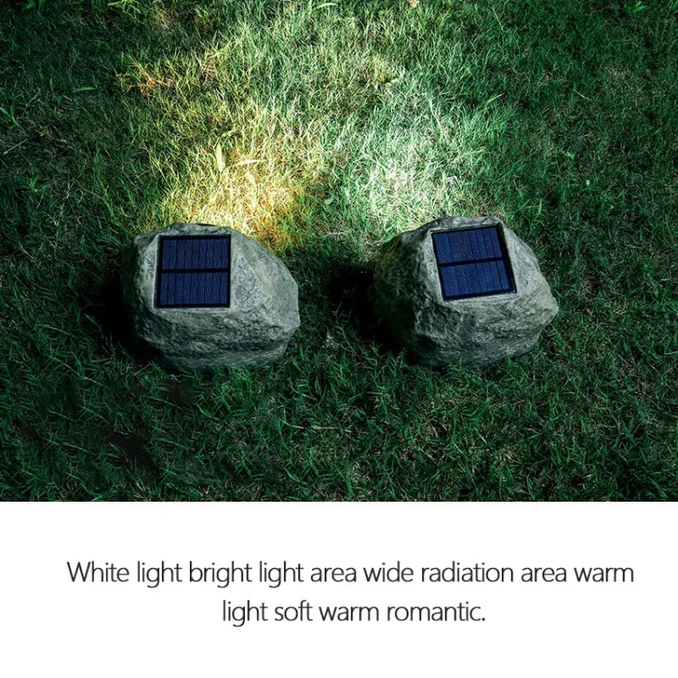 太陽能模擬石頭聚光燈LED燈 IP65防水戶外花園草坪燈