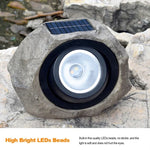 太陽能模擬石頭聚光燈LED燈 IP65防水戶外花園草坪燈