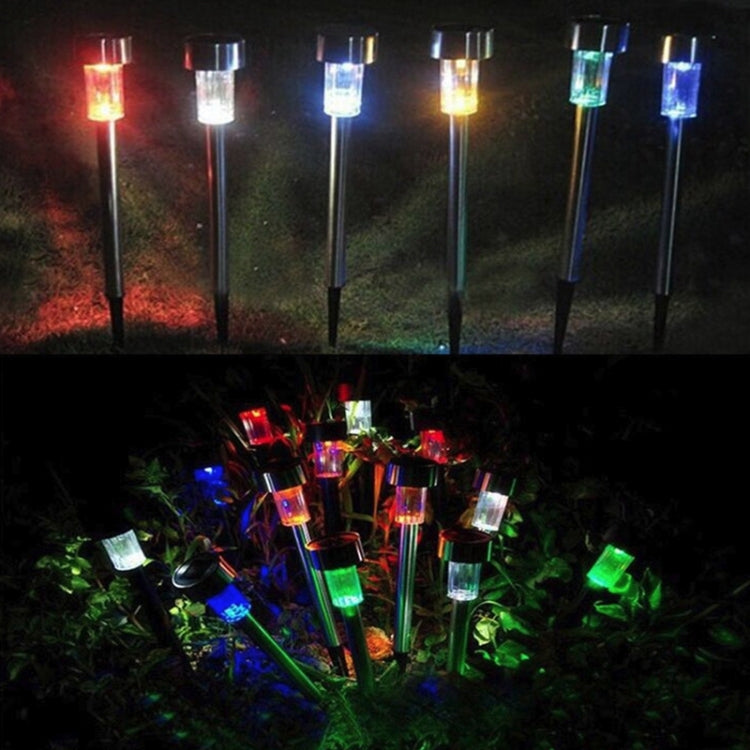 10個太陽能戶外草坪燈，不鏽鋼IP65防水LED裝飾花園燈