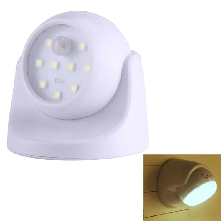 9燈LED 240流明 6000K 360度旋轉無線感應衣櫃燈／夜燈／臥室客廳浴室走廊壁燈