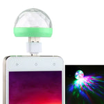4W RGB USB LED水晶魔球舞台燈，帶Micro USB適配器